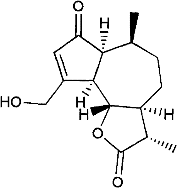 Preparation method and application of guaiacane-type sesquiterpene