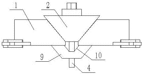 Rectangular tube assembly welding expanding device