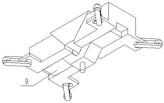 Rectangular tube assembly welding expanding device