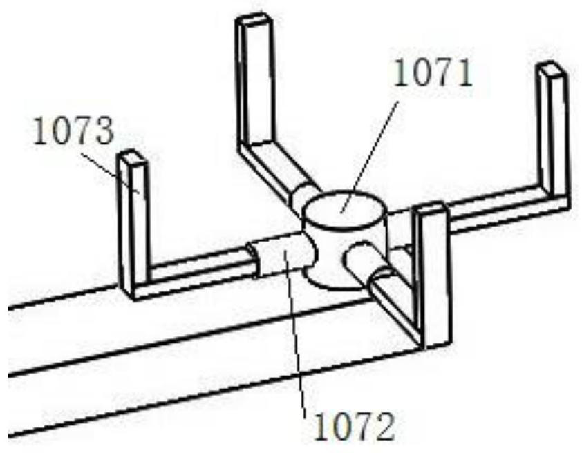 An automatic stamping device for long-axis complex stamping parts