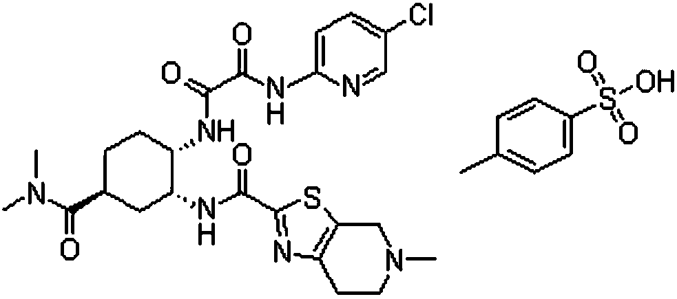 A kind of edoxaban tosylate tablet and preparation method thereof