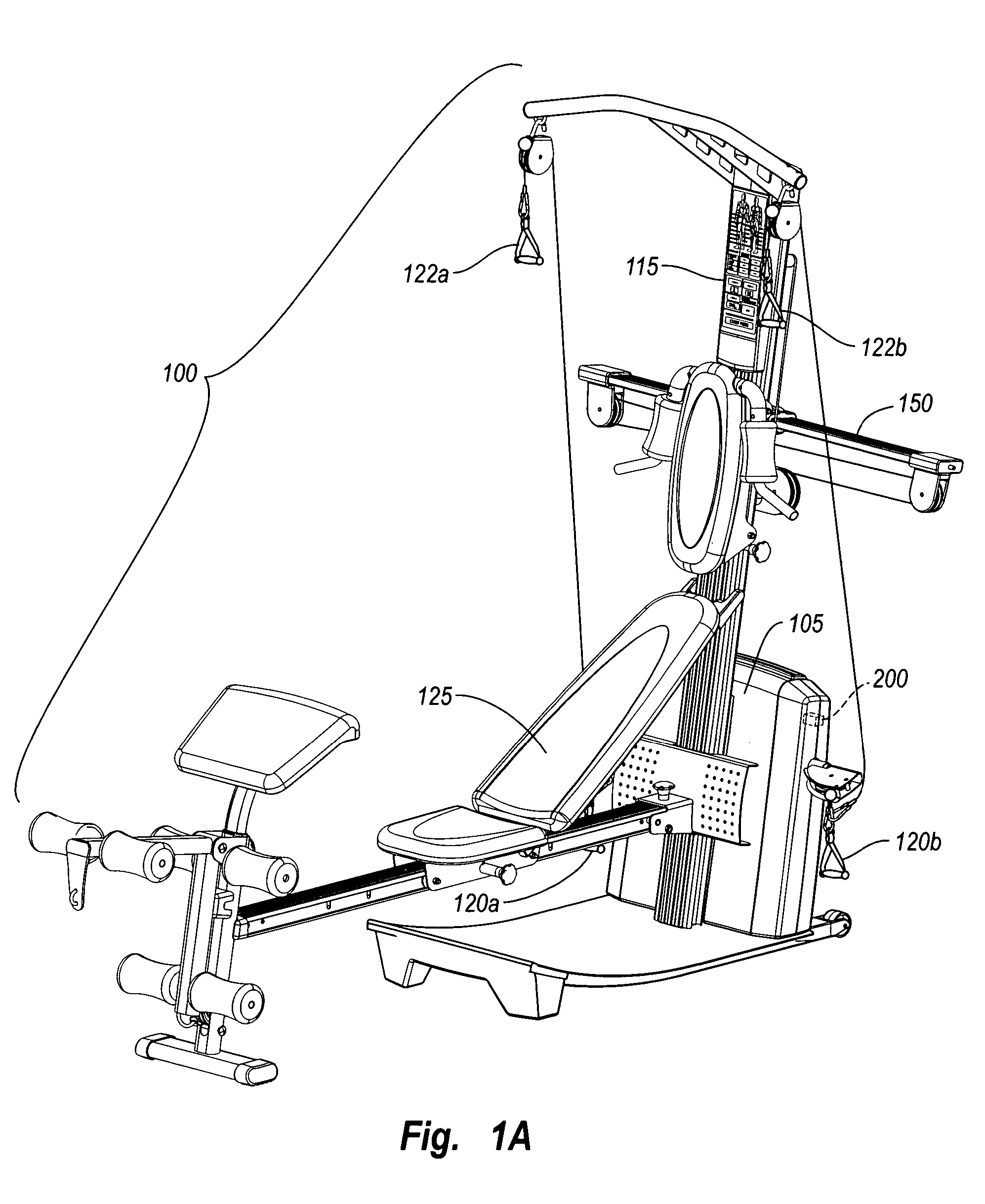 Repetition sensor in exercise equipment