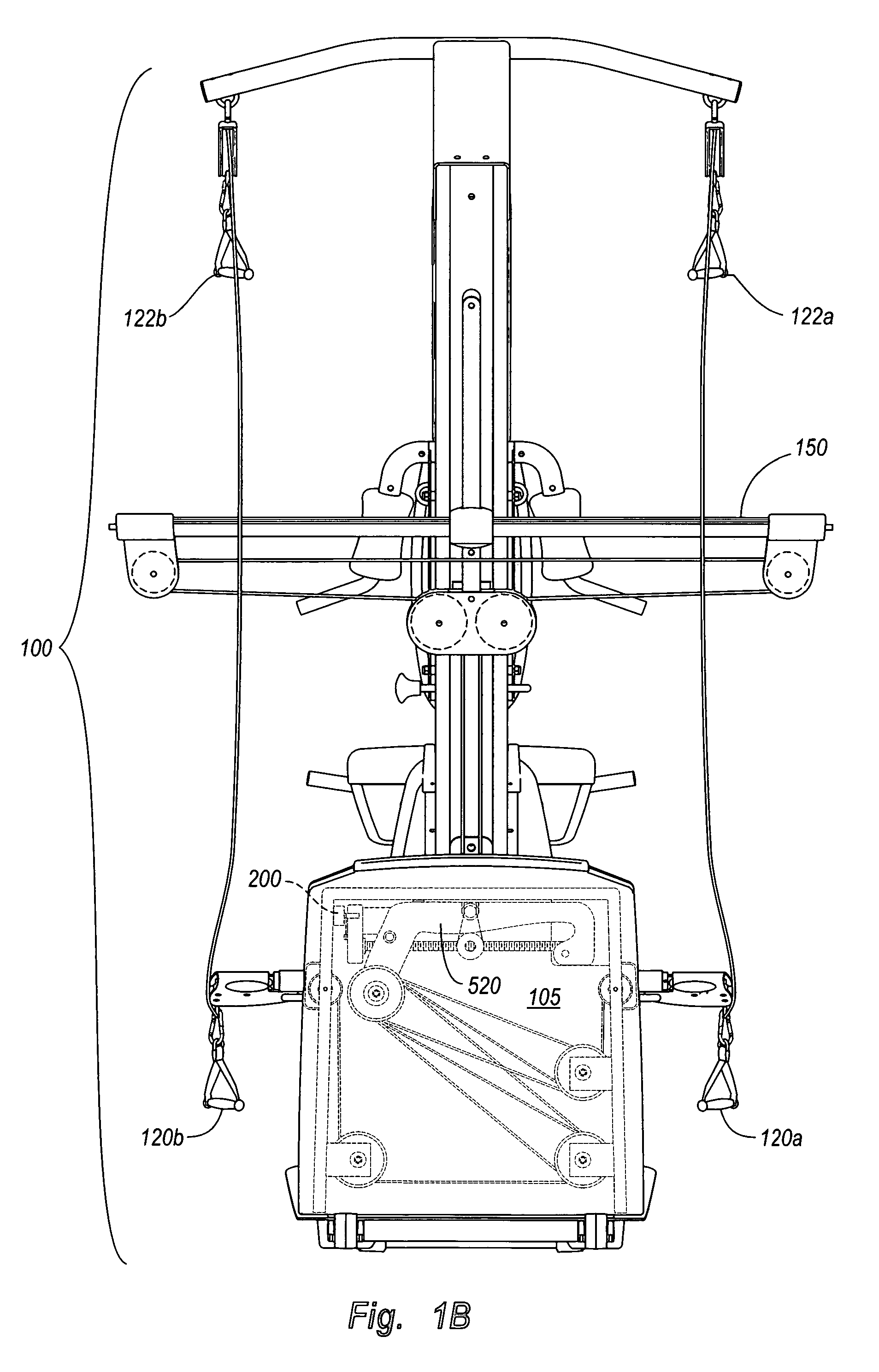 Repetition sensor in exercise equipment