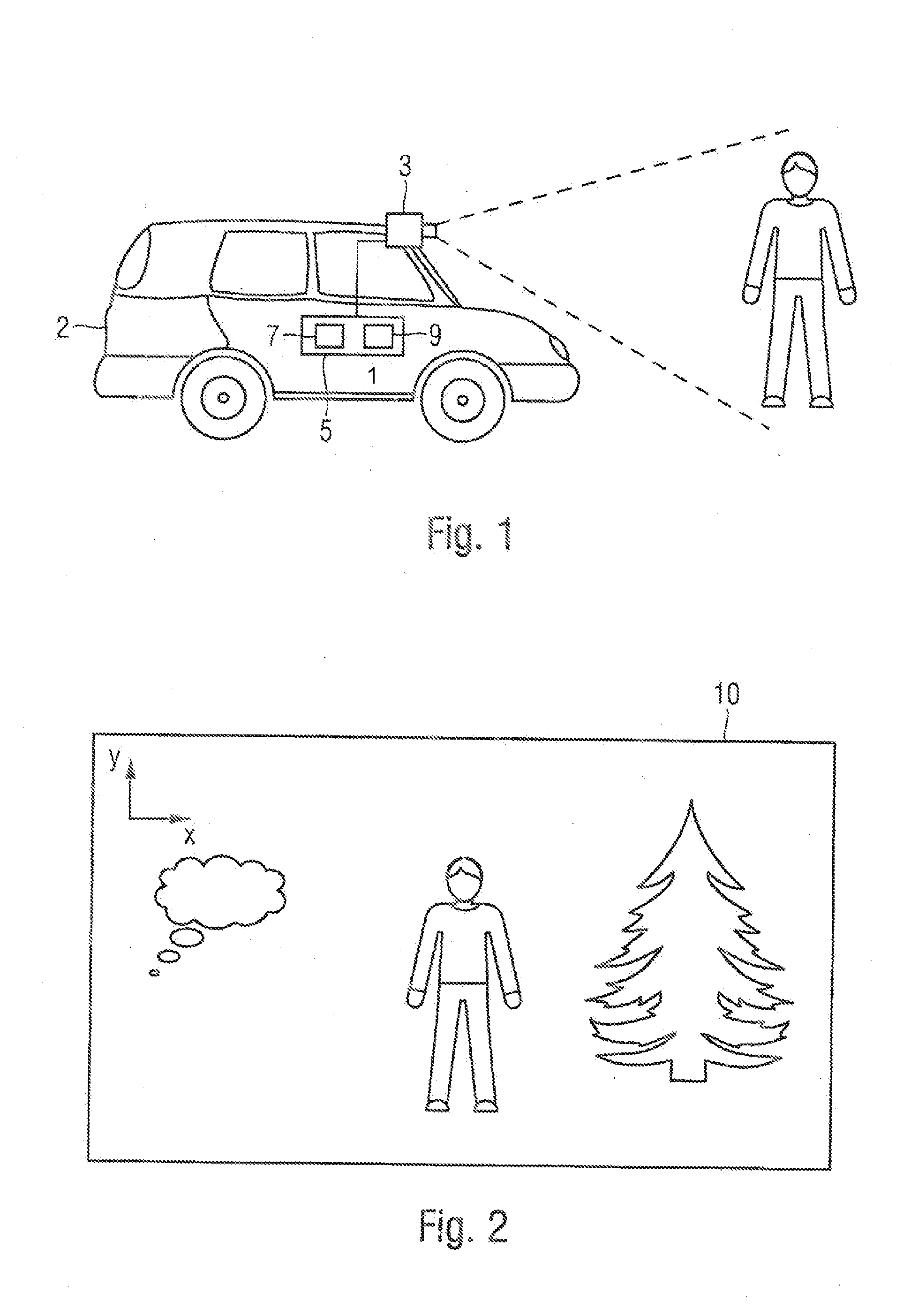 Method and apparatus for identifying a possible collision object