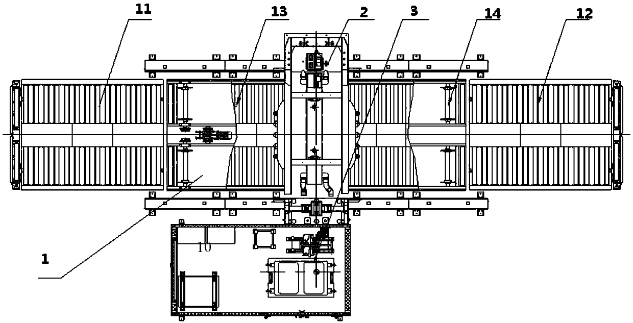 Combination conveying device for inspection channel of container inspection system, and container inspection system