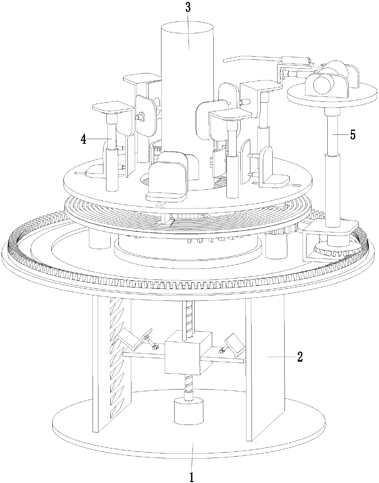 Automatic recovering robot for round cold rolled seamless steel tube