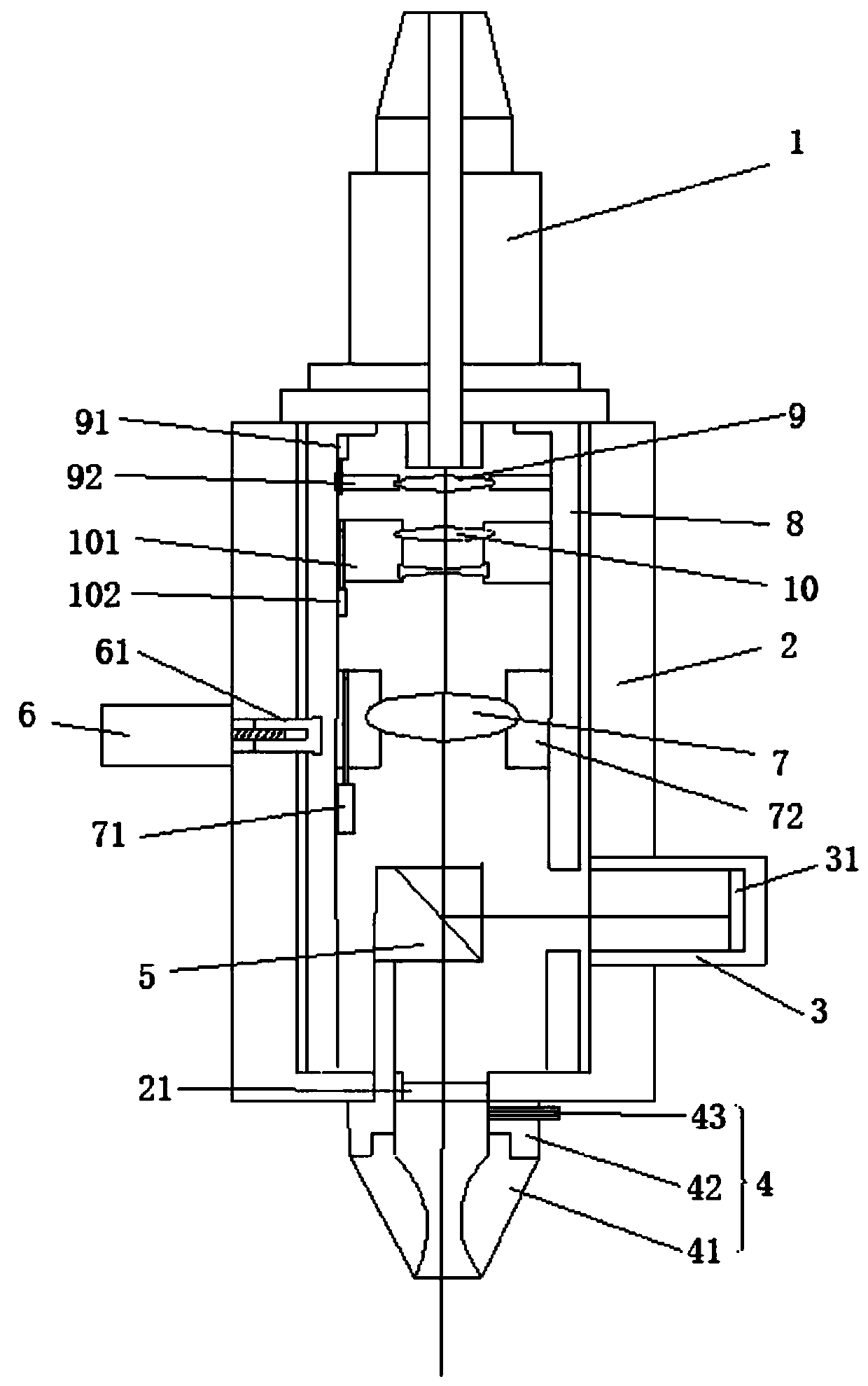 Laser head of laser cutting machine