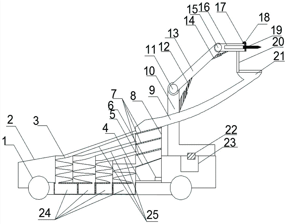 Fruit picking, sorting and boxing vehicle