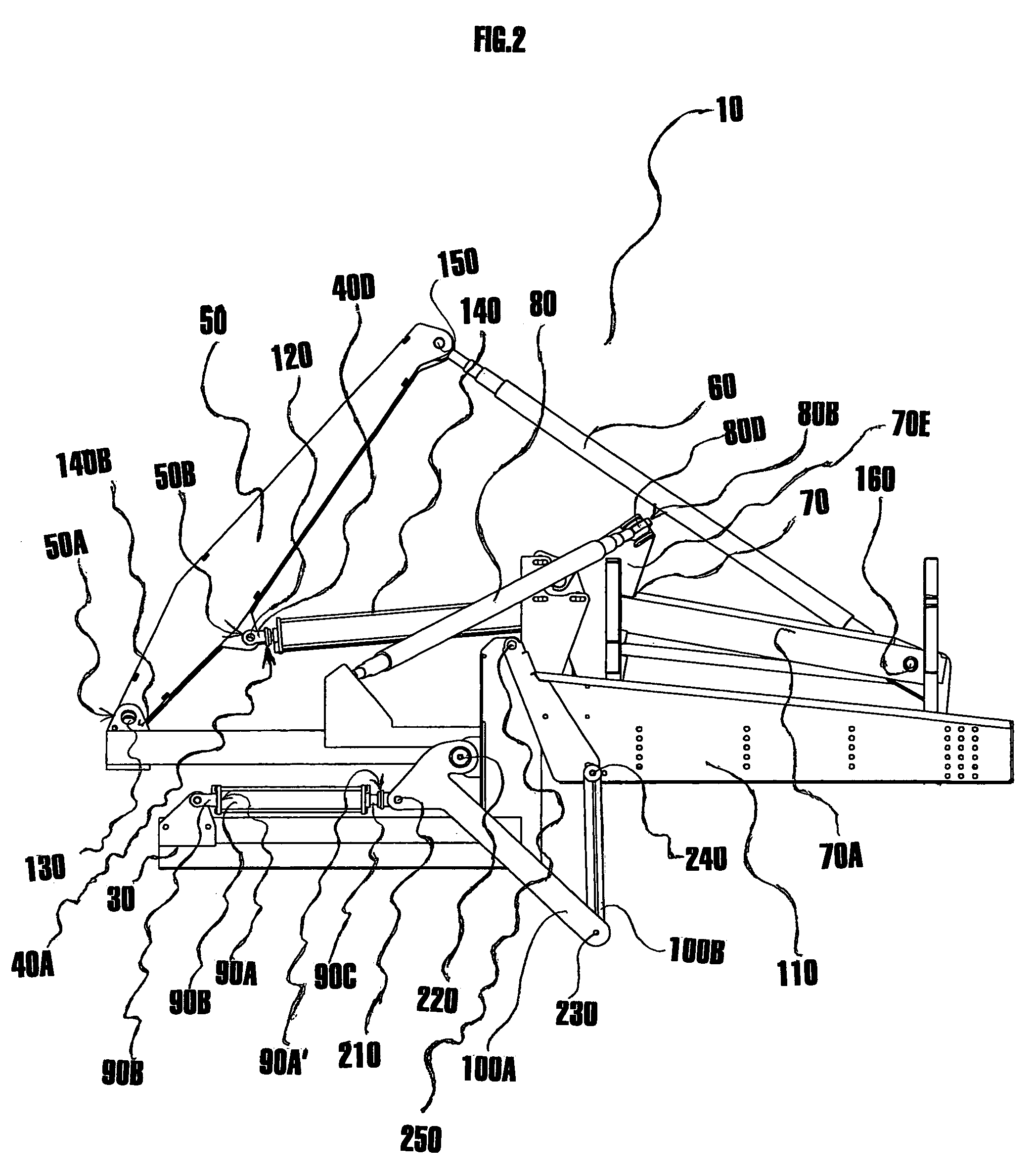 Assembly for moving and rotating conveyor