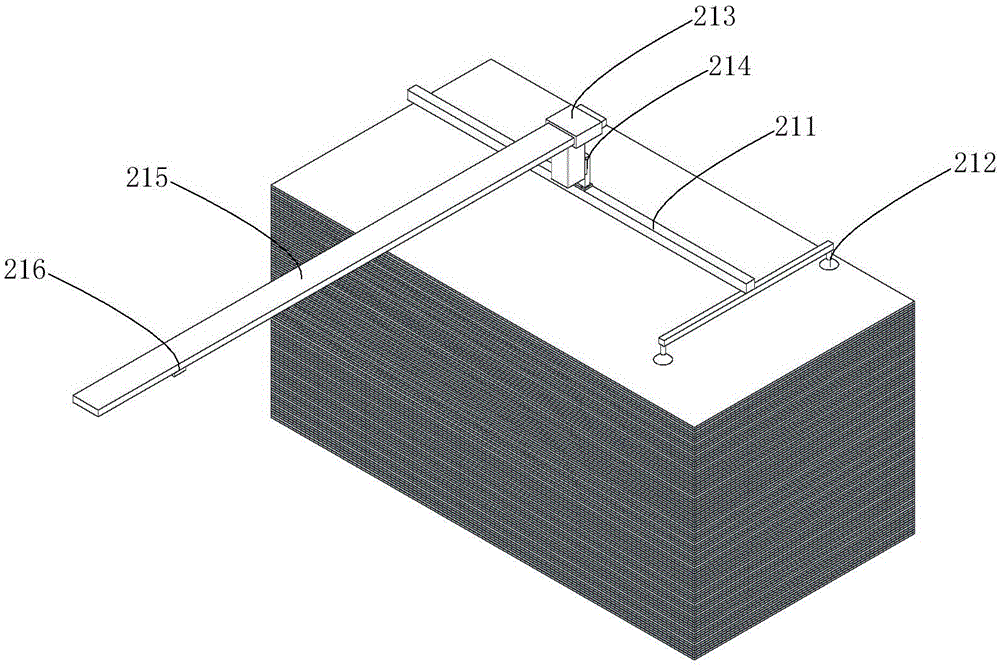 Automatic feeding and discharging system for multi-layer hot press