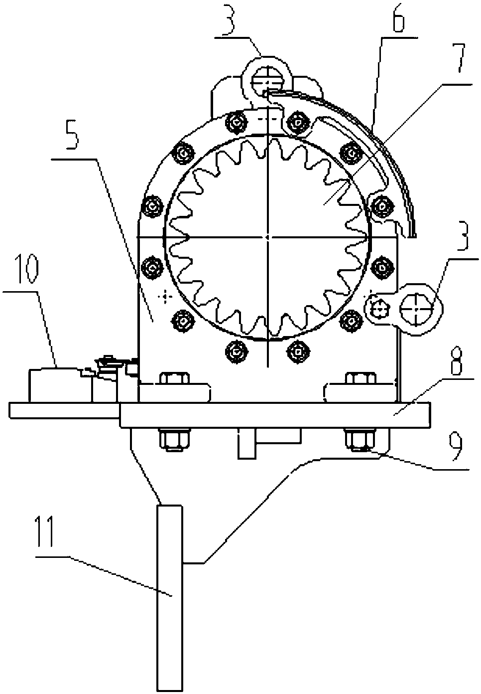 Movable wind generating set turning system and method