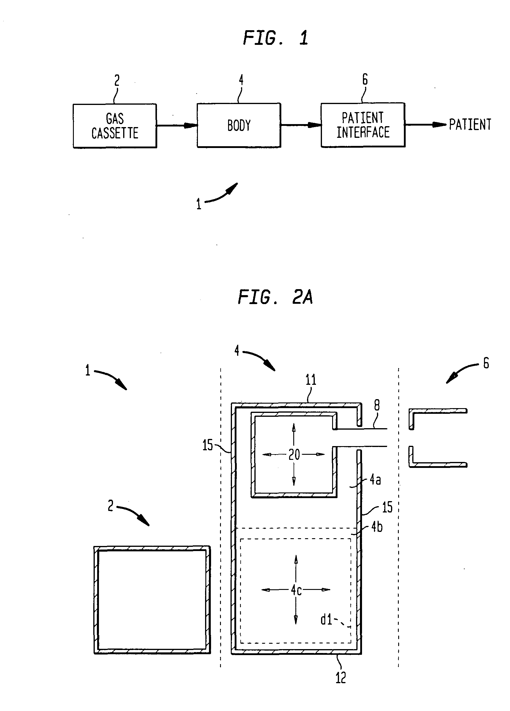 Method and devices for administration of therapeutic gases