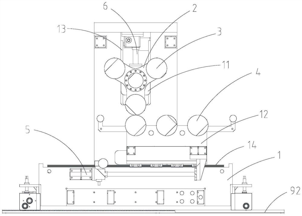 Plastic plate multi-roller embossing machine