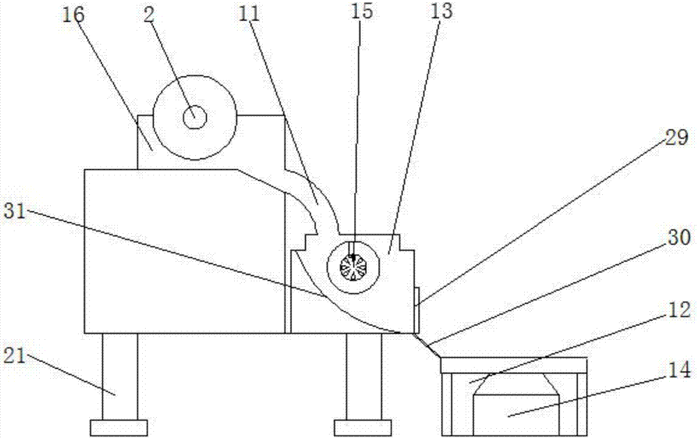 Traditional Chinese medicine slicing machine capable of conduct fast dust removing and efficient classified collecting