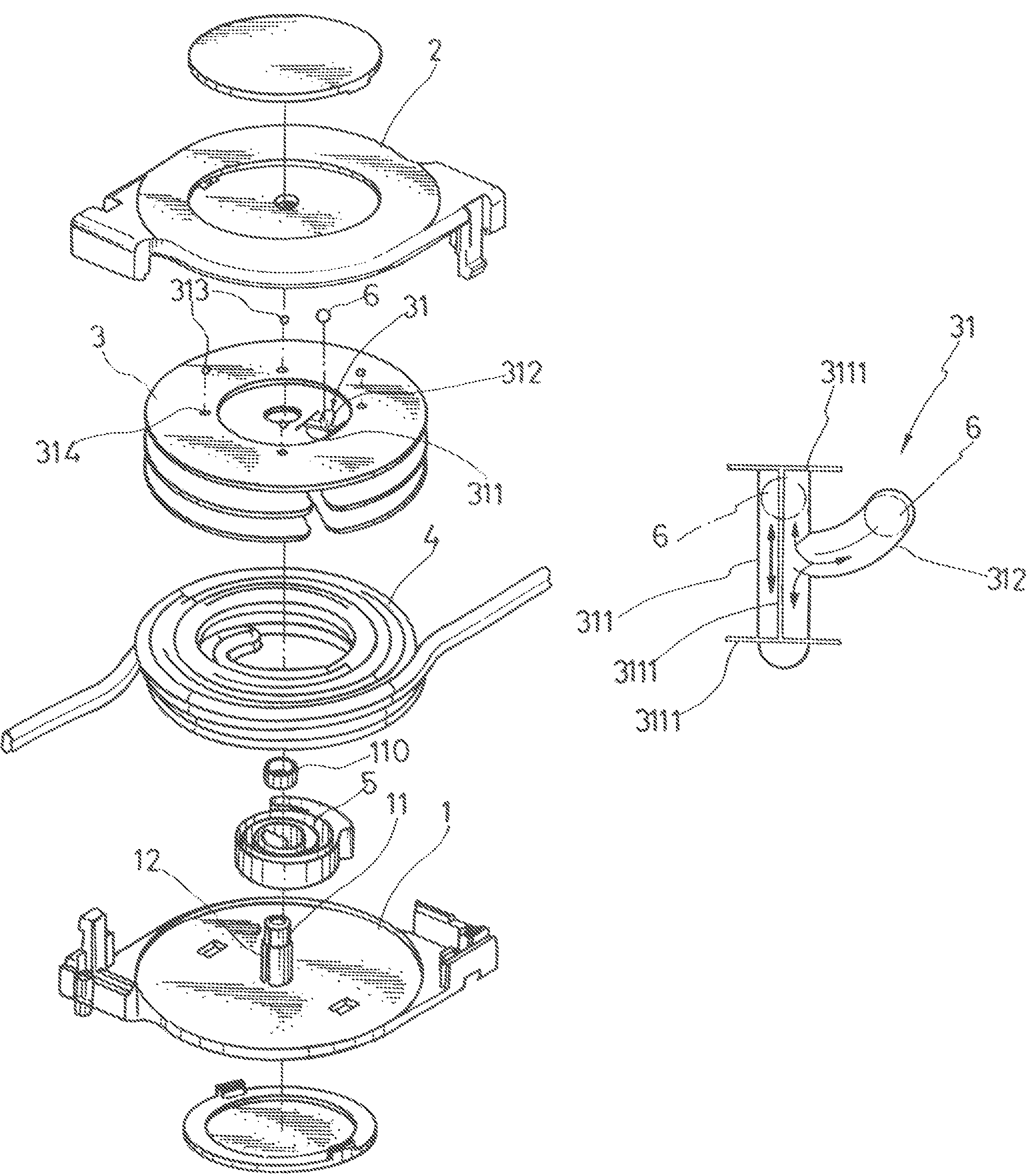 Dual roll-up wire reel device with resilient positioning