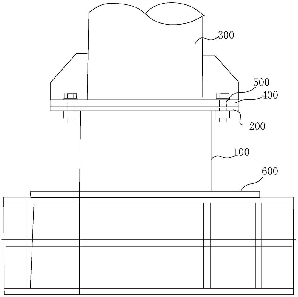 Assembly method and positioning tooling of measuring tower