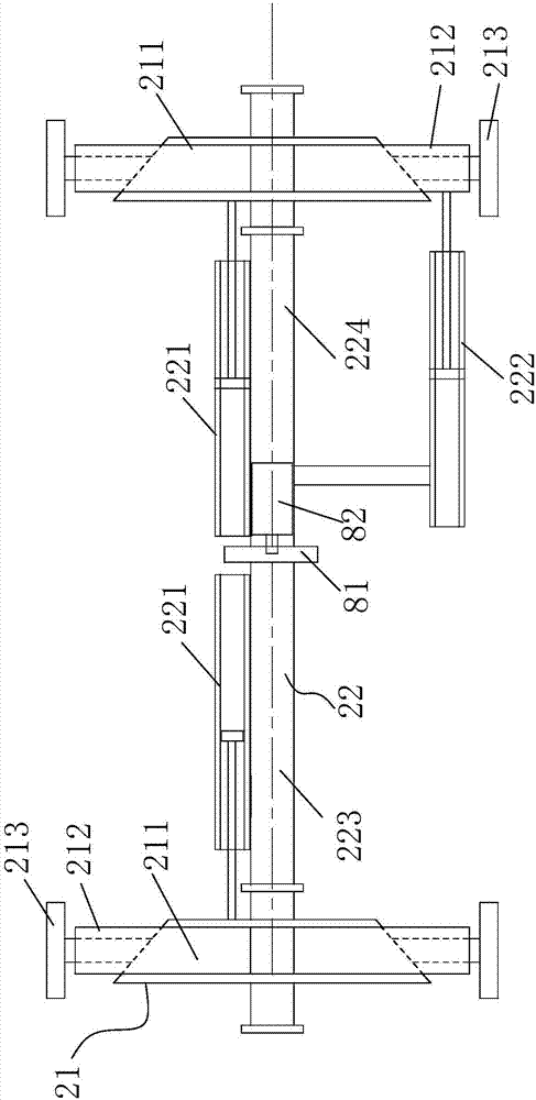 Self-walking type pipeline inwall overhauling system and overhauling method