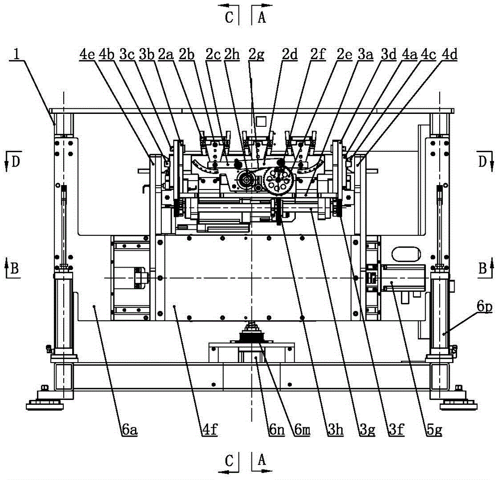 Workbench of five-axis drilling and planting integrated machine