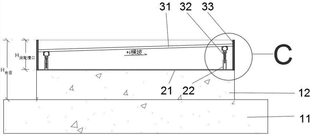 Prefabrication device and prefabrication method of prefabricated beam shoe