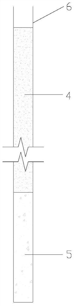 Connecting structure for collapsible loess slope support