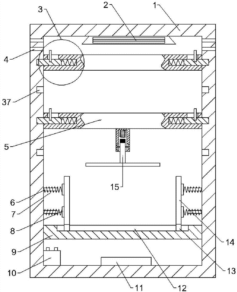 Office file cabinet with clamping positioning function