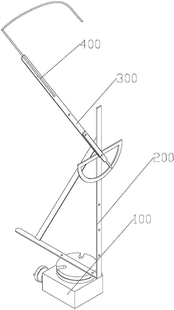 Convenient multi-angle canopy determining platform and canopy determining system