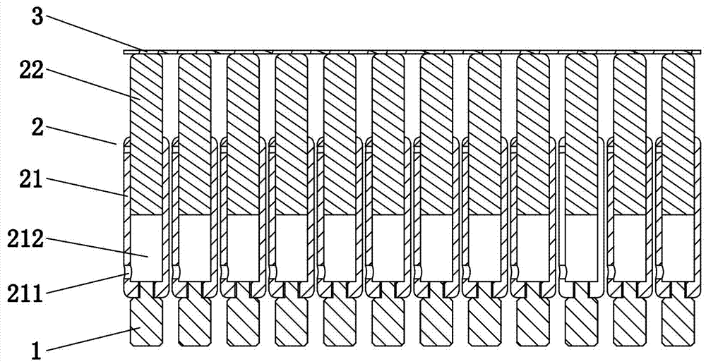 Dot-matrix sole pressure measuring device and detection method thereof