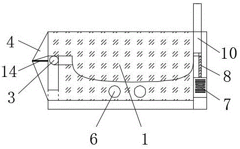 Anti-splashing concrete pump screening device