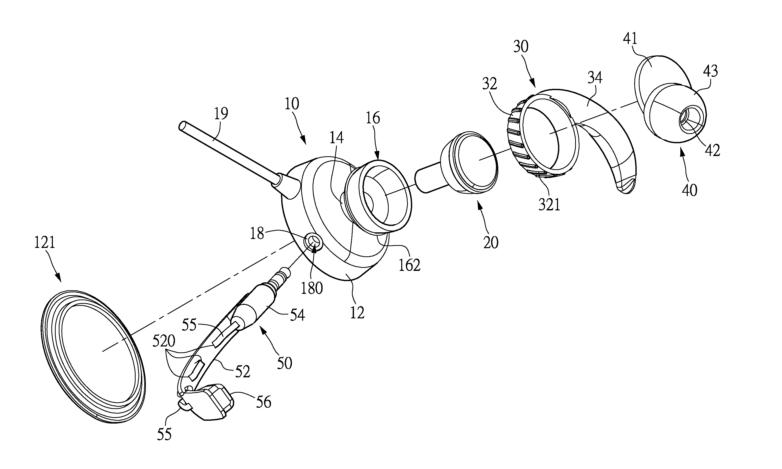 In-ear-canal headset assembly