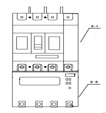 Universal case for molded case circuit breaker, molded case circuit breaker and residual current circuit breaker