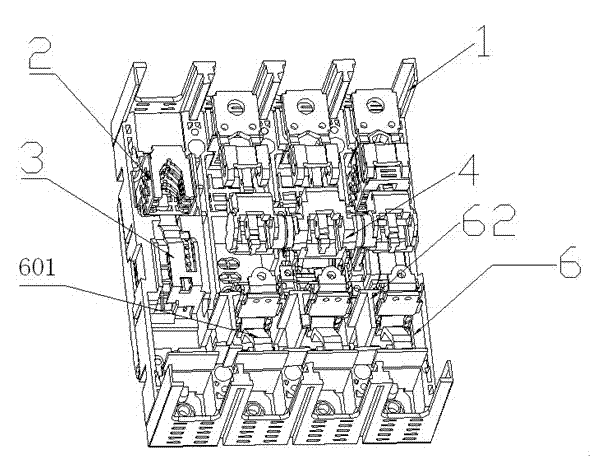 Universal case for molded case circuit breaker, molded case circuit breaker and residual current circuit breaker