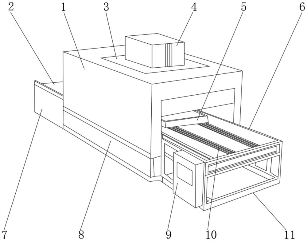 Production device of carbon fiber reinforced nylon composite material and preparation method of production device