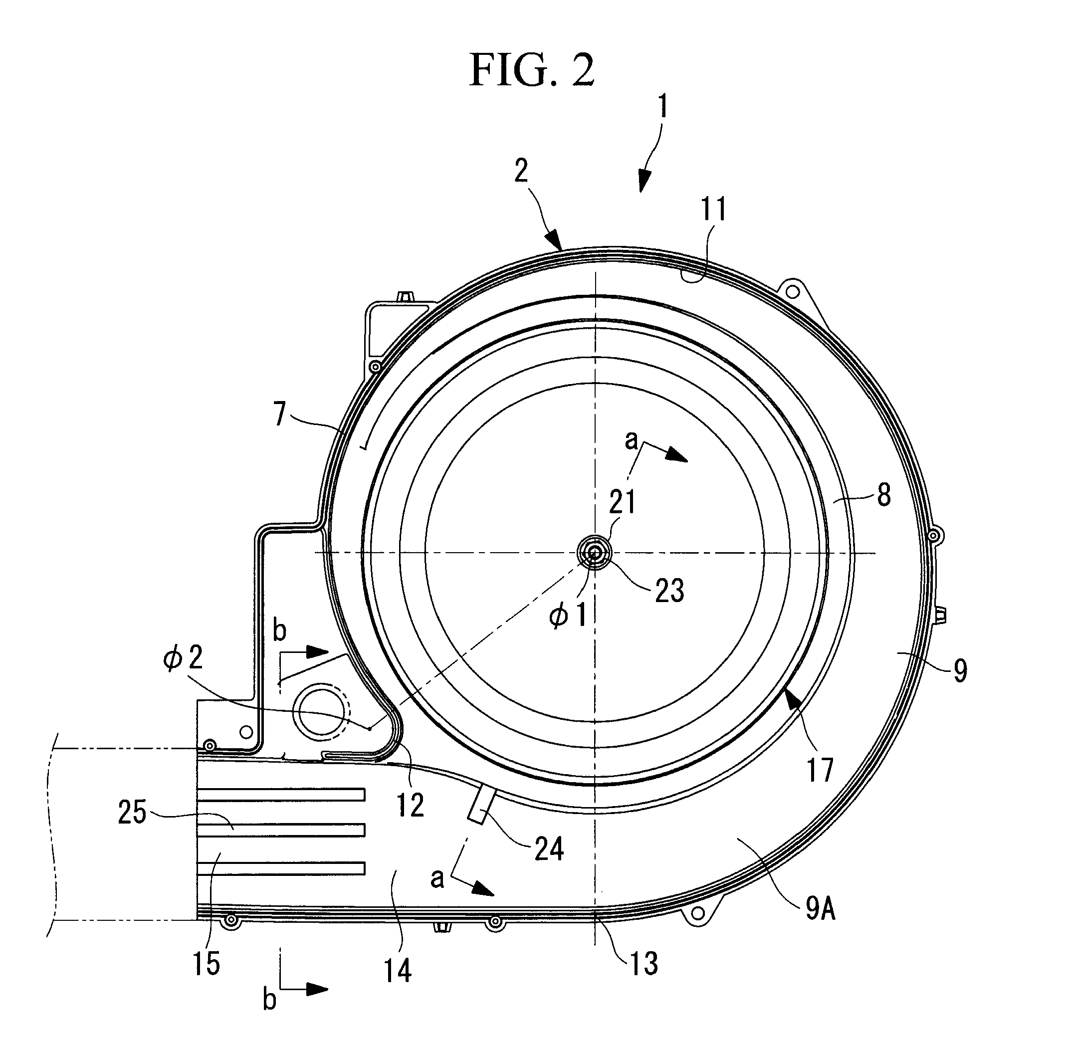 Multi-blade centrifugal fan and air conditioner employing the same