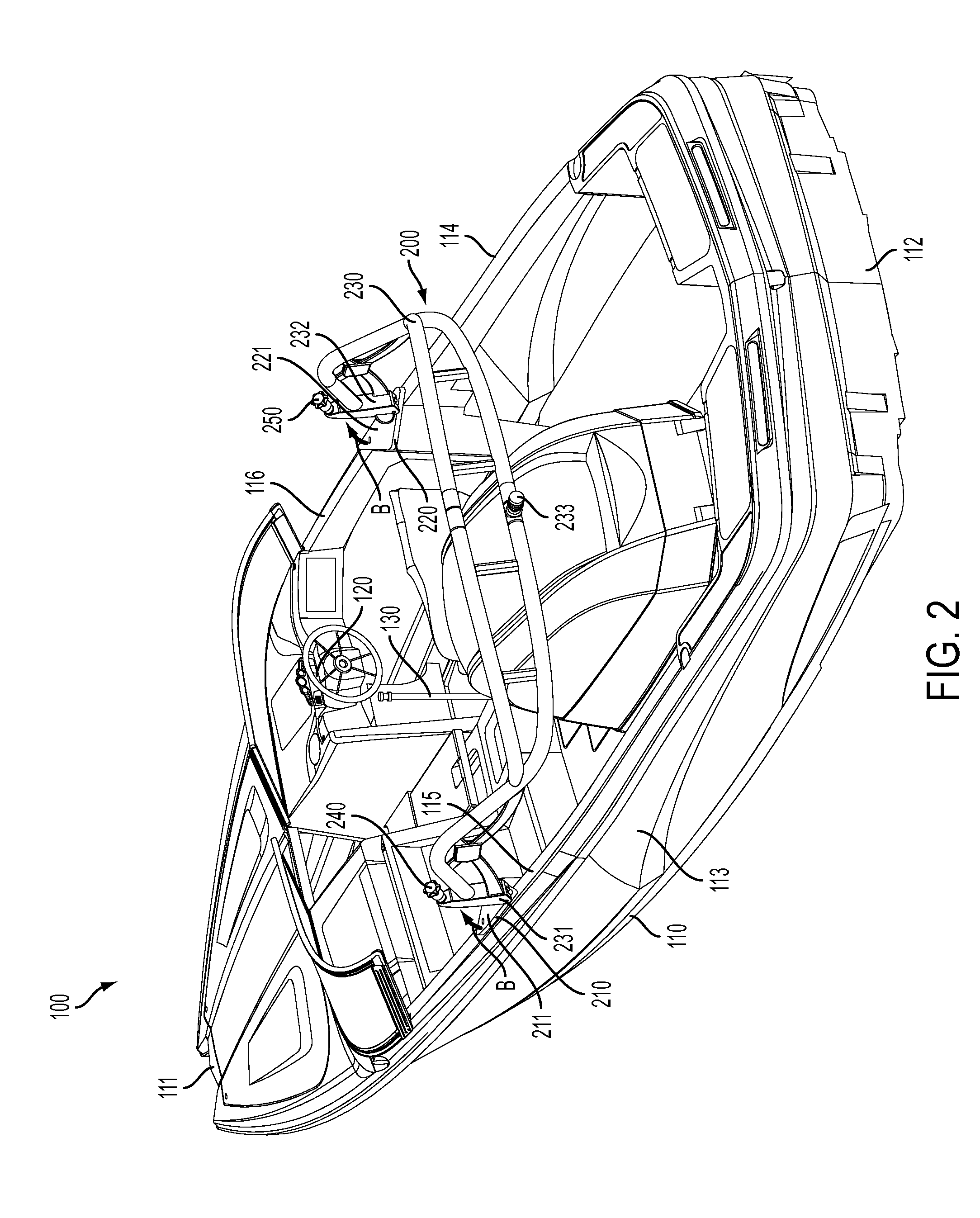 Apparatus for towing a water sports performer