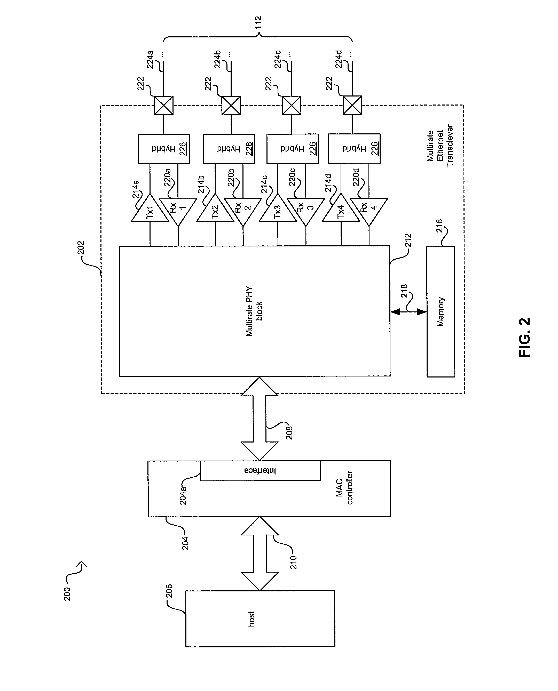 Method and system for asymmetric operation in a network node in an energy efficient ethernet network