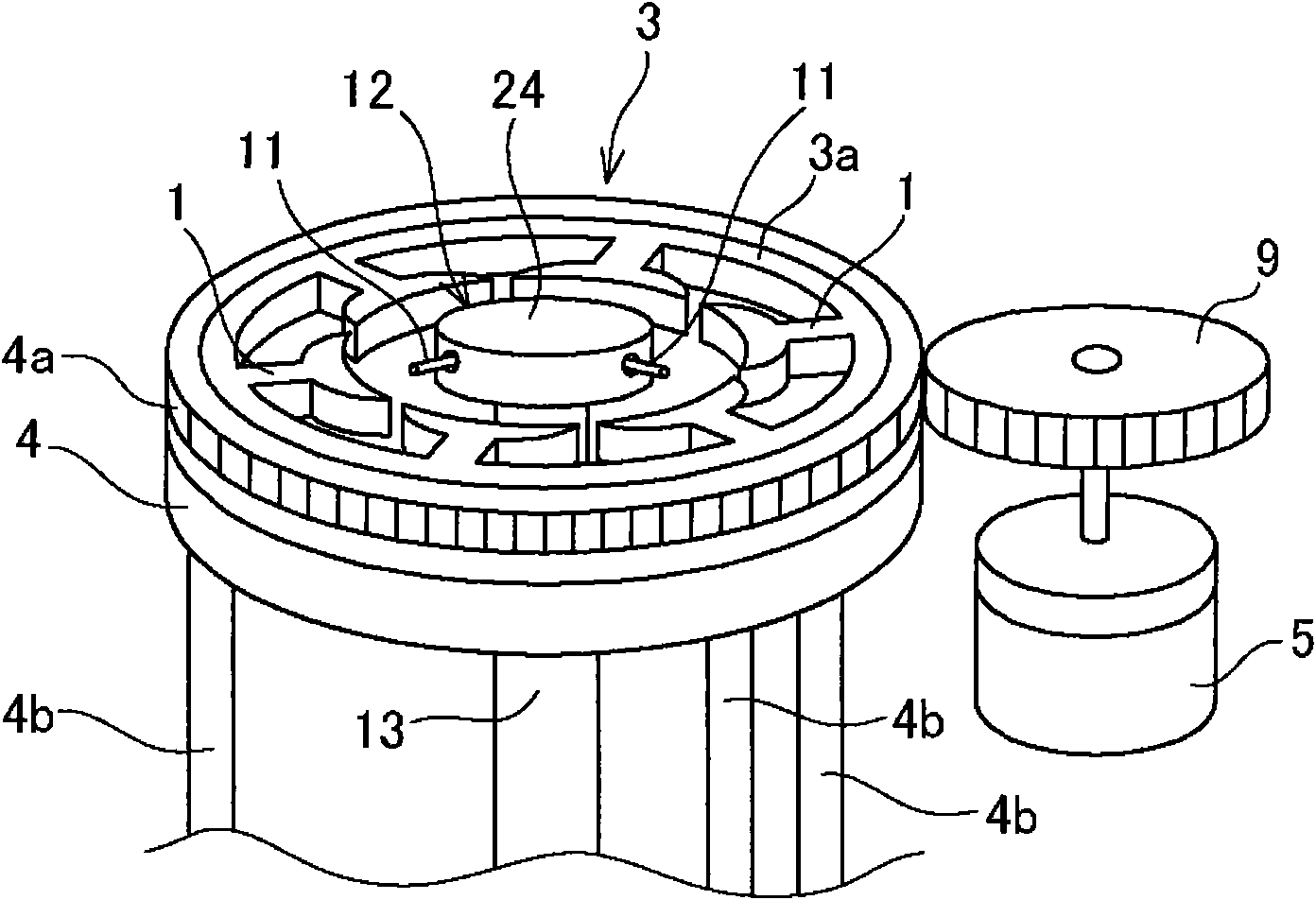 Winding device and winding method