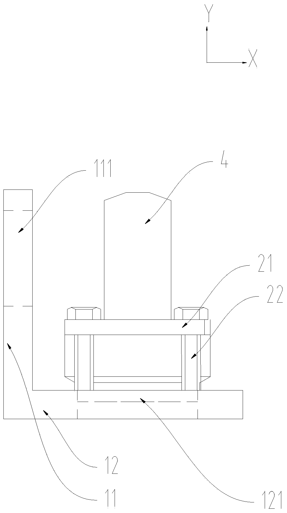 Oil cylinder rear ear ring inner pin hole machining tool and machining method