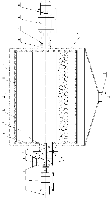 All-radial-direction discharging ball mill