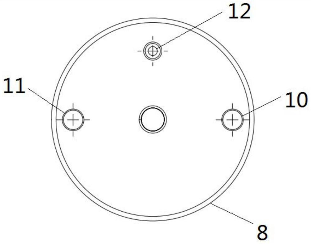 Sample testing device for nuclear magnetic resonance system