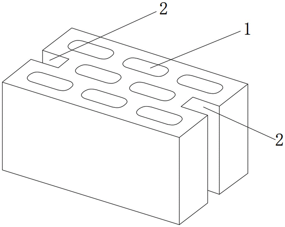 Environment-friendly heat-preserving hollow building block and preparation method thereof