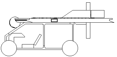 Rear single-ducted fan type composite wing freight aircraft