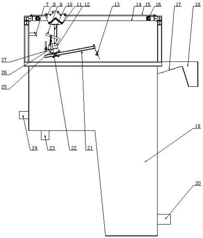 Paint spray booth with slag removal function