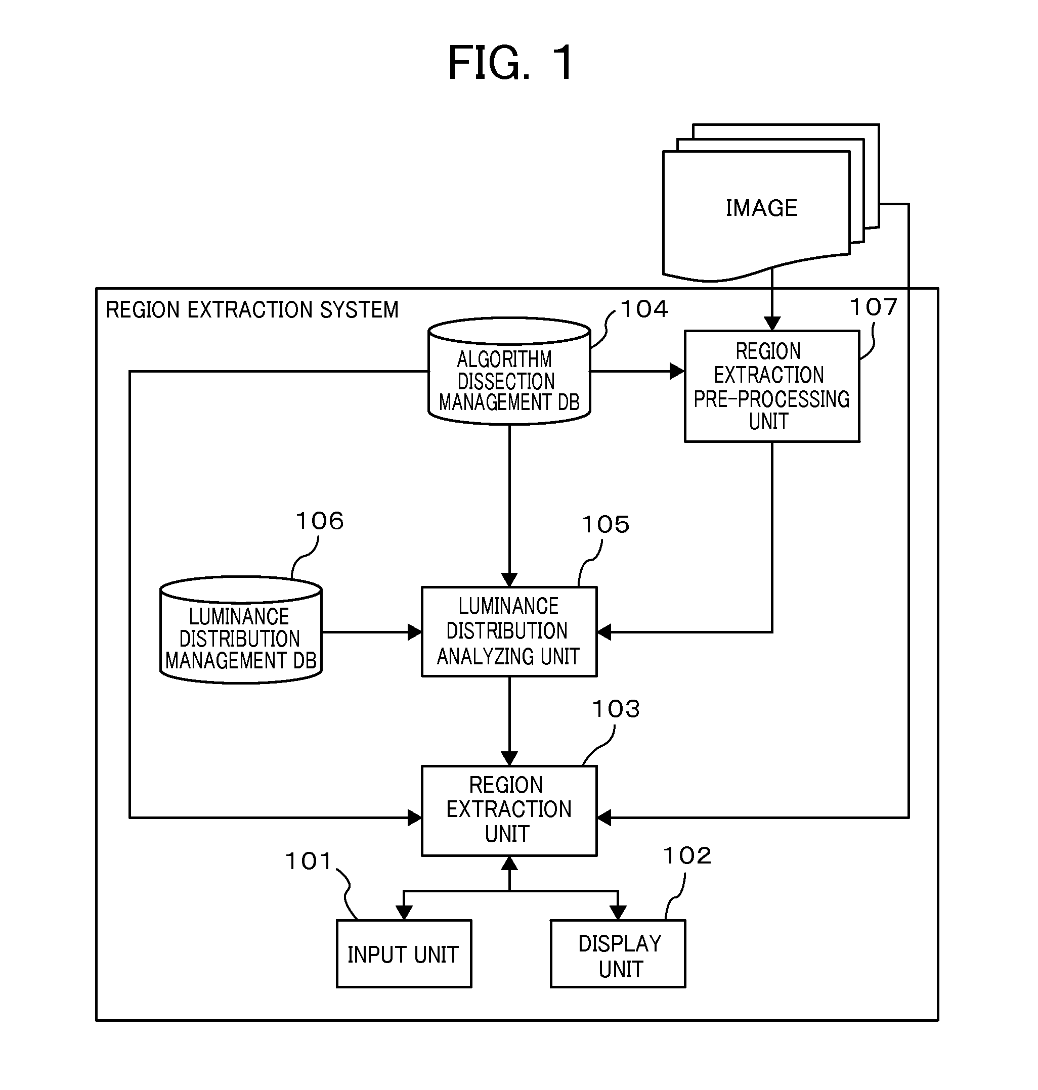 Region extraction system