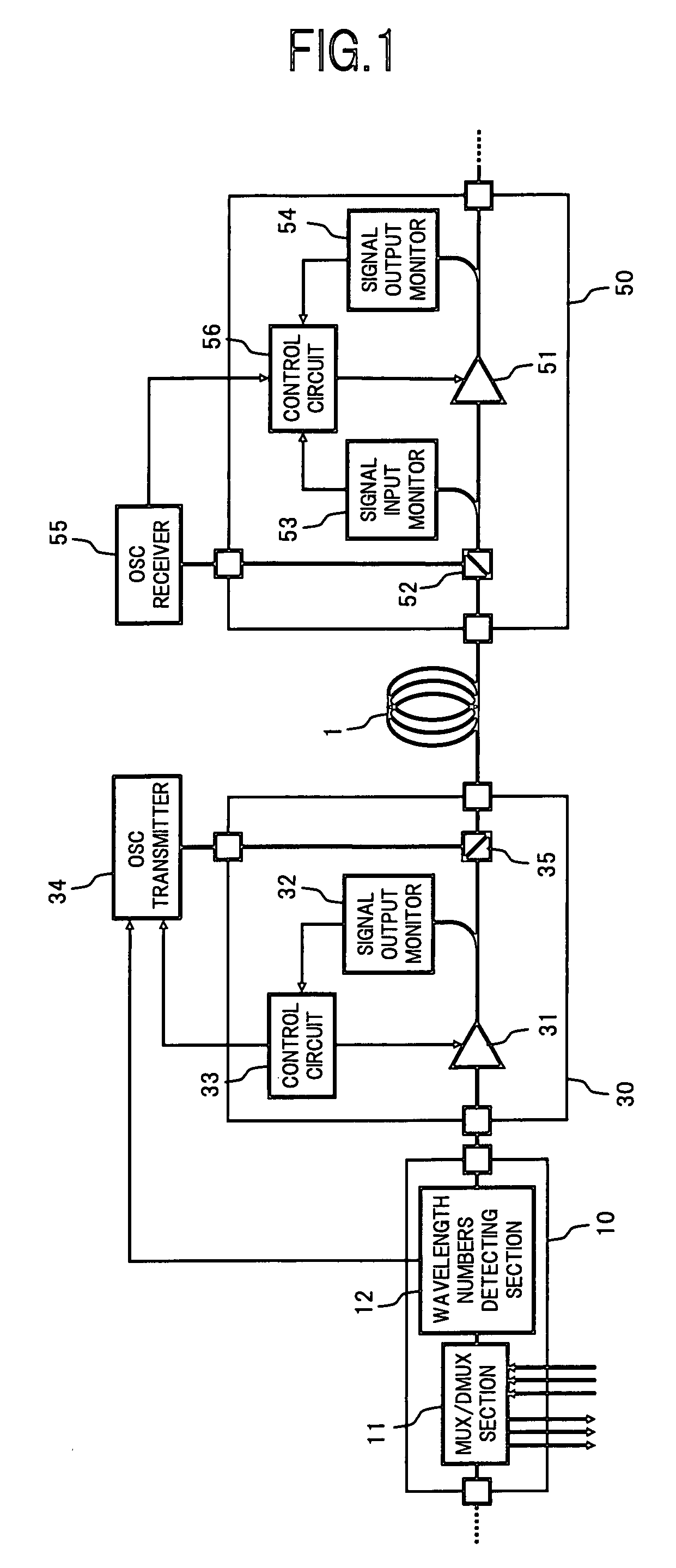 WDM optical transimission system and optical amplifying apparatus