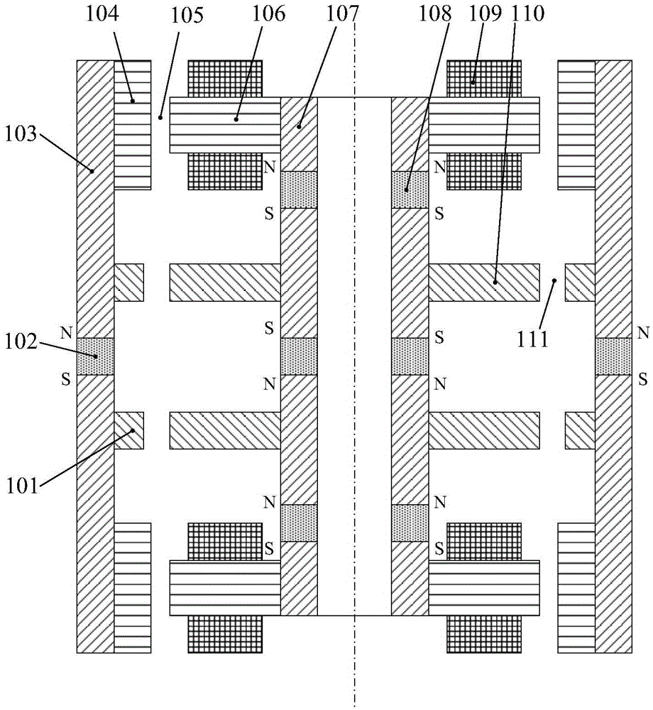 A four-degree-of-freedom magnetic levitation flywheel