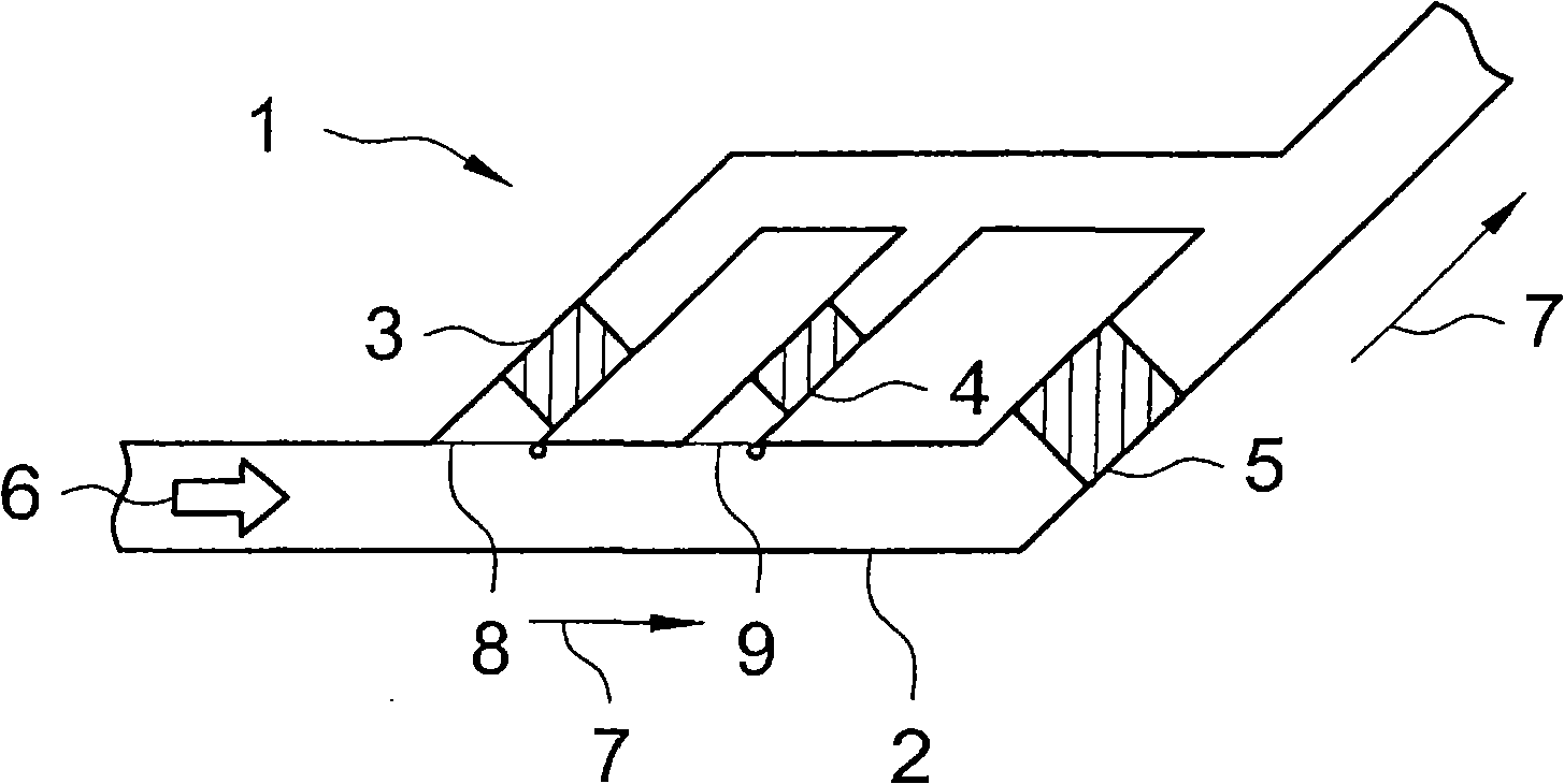 Process and apparatus for treating exhaust gas of an internal combustion engine