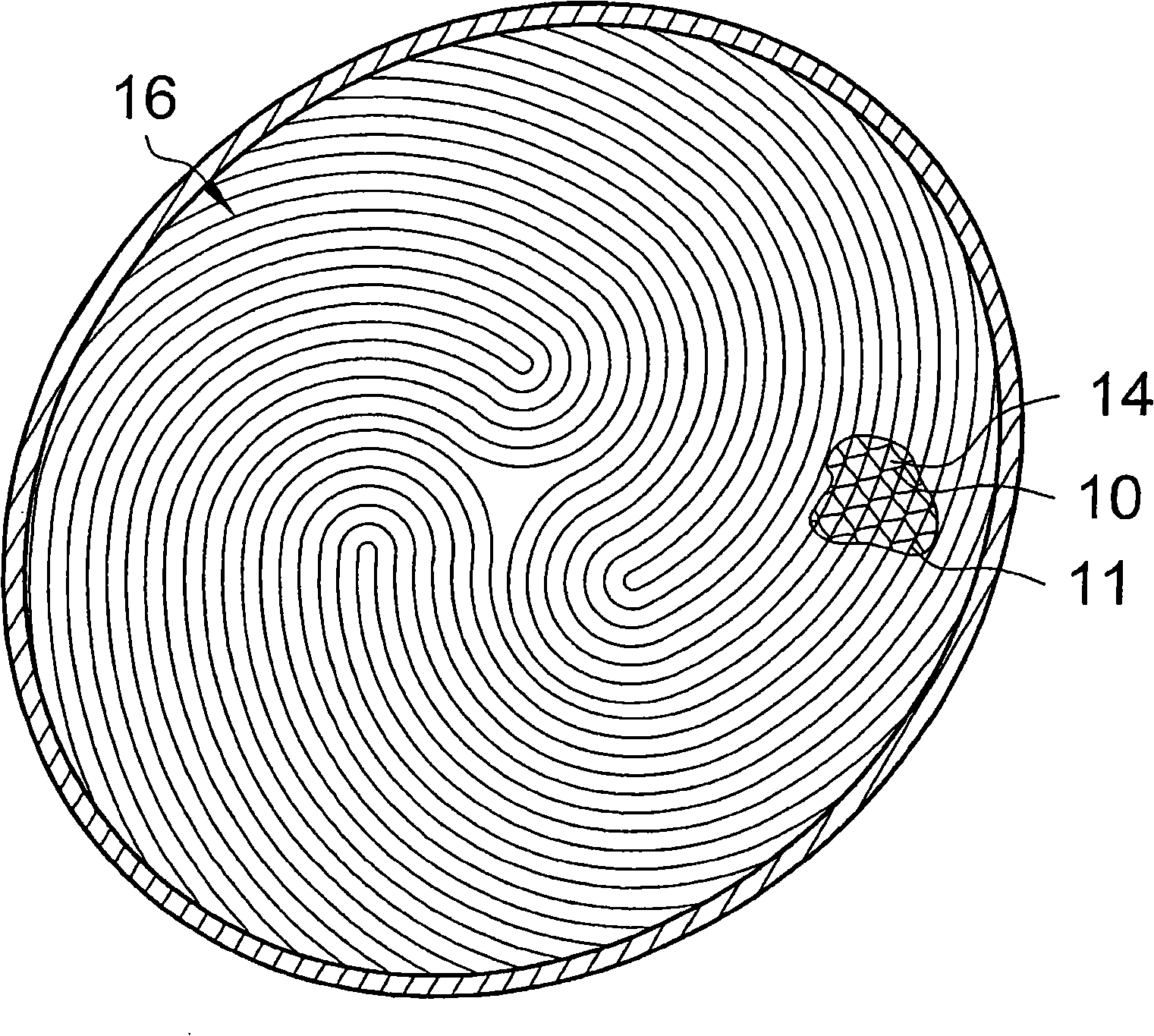 Process and apparatus for treating exhaust gas of an internal combustion engine