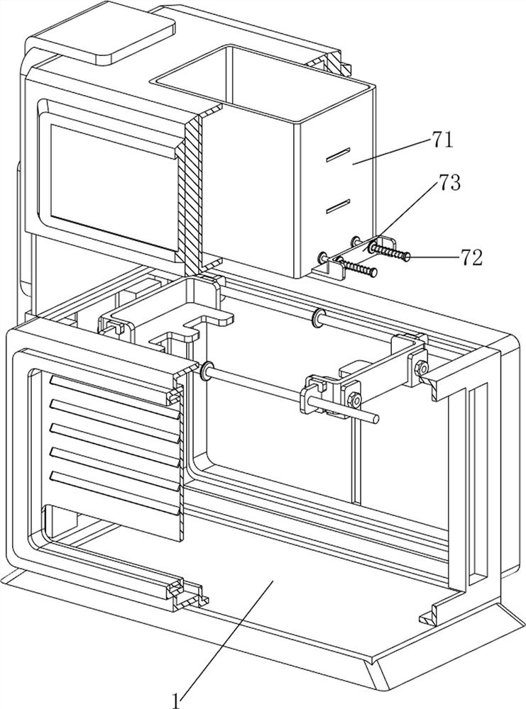 Dispensing device capable of conveniently taking and placing flat integrated circuit chips