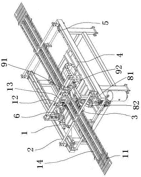 Mesh hauling and bending machine for welding machine and mesh hauling and bending method