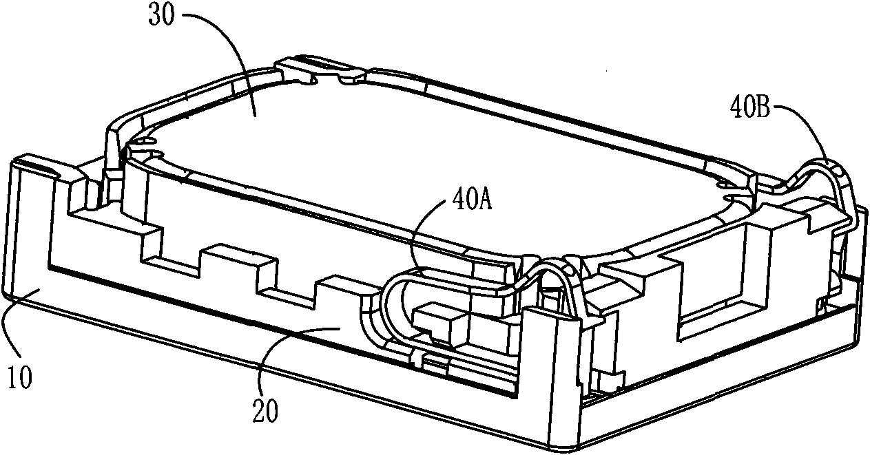 Conducting terminal of electroacoustic transducer and assembling method